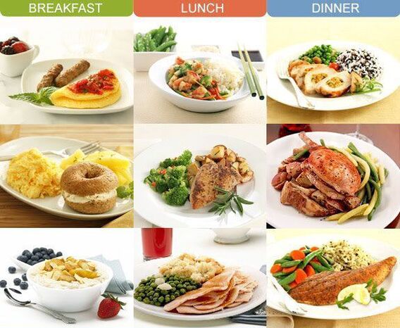 Dietni obroki za zajtrk, kosilo in večerjo za pankreatitis