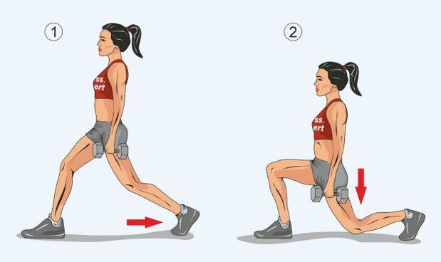 izpadni koraki za hujšanje nog